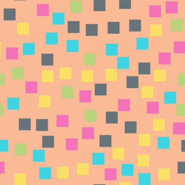 Kareler desen geometrik pembe memnuniyet rasgele kareler kaotik geometrik soyut