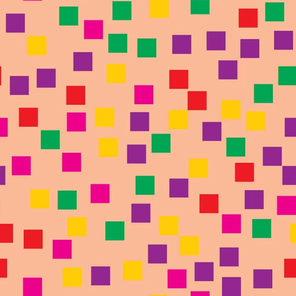 Padrão de quadrados abstratos Fundo geométrico rosa Outstanding random squares Geométrico caótico — Vetor de Stock