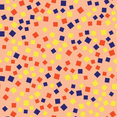 Kareler desen geometrik pembe beyaz atlı rasgele kareler kaotik geometrik soyut