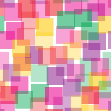 Kareler desen beyaz geometrik arka plan çekici rasgele kareler kaotik geometrik soyut