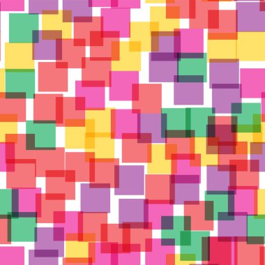 Kareler desen beyaz geometrik zemin göz alıcı rasgele kareler kaotik geometrik soyut