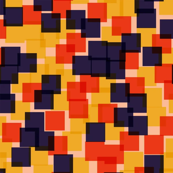 Motif abstrait carrés Fond géométrique rose Carrés aléatoires brillants Chaotique géométrique — Image vectorielle