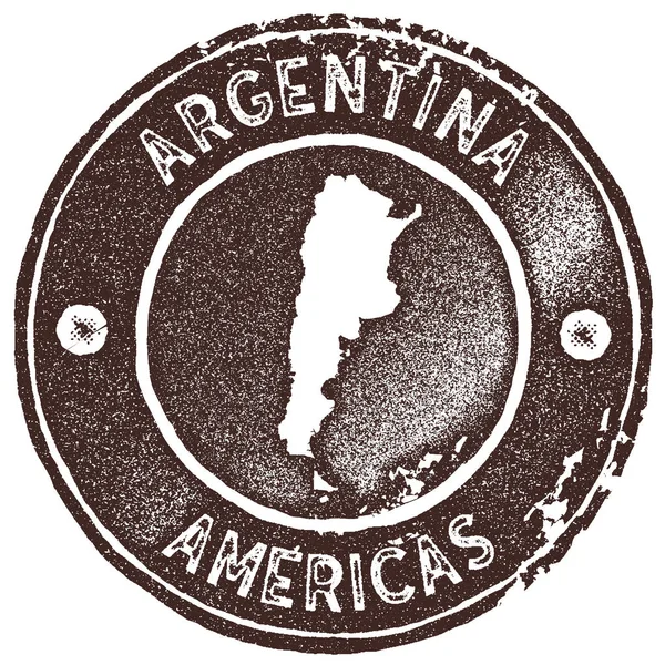 아르헨티나 지도 빈티지 스탬프 복고풍 스타일 수 제 라벨 배지 또는 여행 기념품에 대 한 요소 — 스톡 벡터
