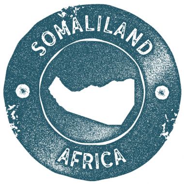 Somaliland harita vintage damgası Retro tarzı el yapımı etiketi Somaliland rozet veya seyahat için öğe