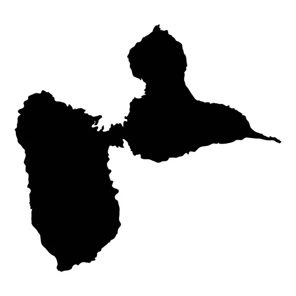 Μπαστέρ: Χάρτης Νησί Σιλουέτ εικονίδιο απομονωμένη Μπαστέρ νησί μαύρο χάρτη περίγραμμα — Διανυσματικό Αρχείο