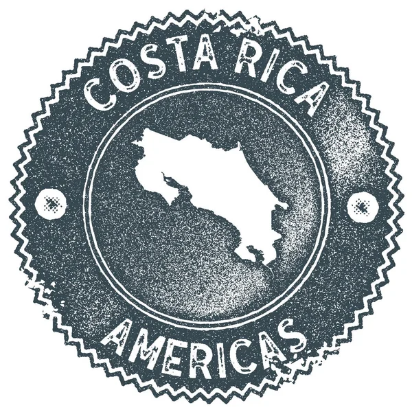 Costa Rica mapa razítko vintage Retro styl ruční označení odznak nebo element pro cestování suvenýry — Stockový vektor