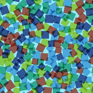 Soyut kareler mavi geometrik arka plan güzel rasgele kareler geometrik kaotik dekor desen