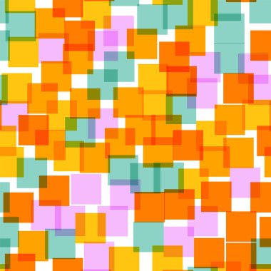 Soyut kareler desen beyaz geometrik arka plan oldukça rasgele kareler geometrik kaotik