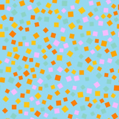 Kareler desen açık mavi geometrik renkli mükemmel rasgele kareler geometrik soyut