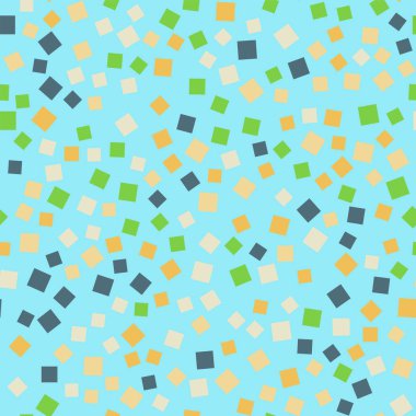 Soyut kareler mavi geometrik arka plan cazip rasgele kareler kaotik geometrik desen
