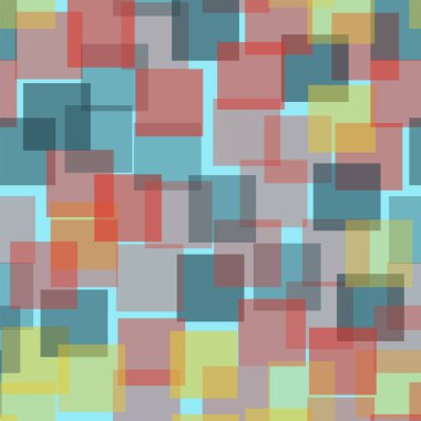 Soyut kareler mavi geometrik arka plan güzel rasgele kareler geometrik kaotik dekor desen