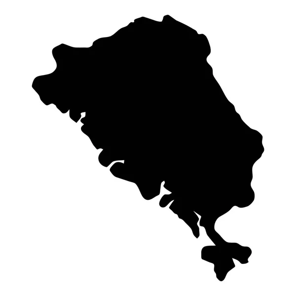 コロン島の地図島シルエット アイコン離島コロン ブラック マップのアウトライン ベクトル — ストックベクタ