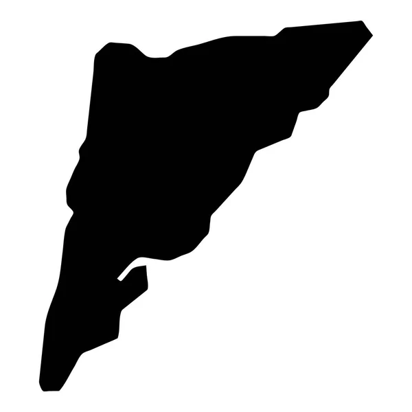 Ostrovy Turks Salt Cay Mapa ostrov silhouette ikona izolovaná Salt Cay Ostrovy Turks černá mapa — Stockový vektor