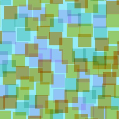 Soyut kareler mavi geometrik arka plan beyaz atlı rasgele kareler kaotik geometrik desen