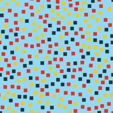 Kareler desen açık mavi geometrik renkli Ravishing rasgele kareler geometrik soyut