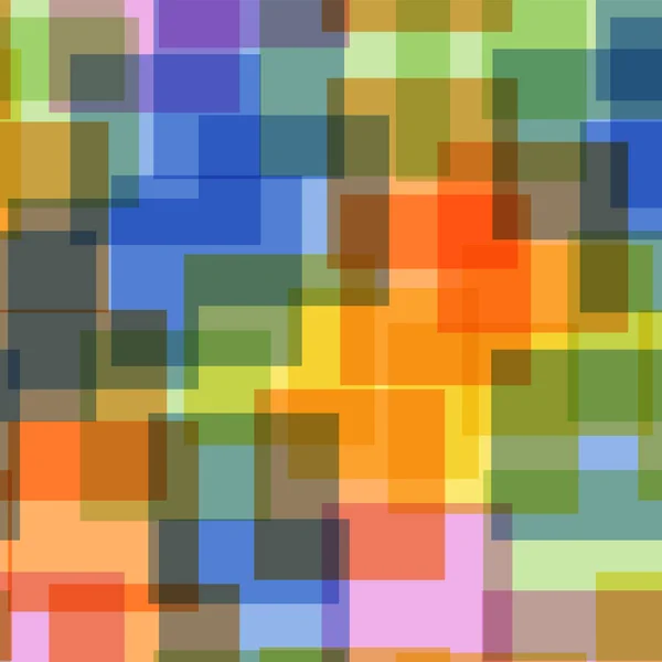 Modèle de carrés abstraits Fond géométrique blanc Belles carrés aléatoires Décor chaotique géométrique — Image vectorielle