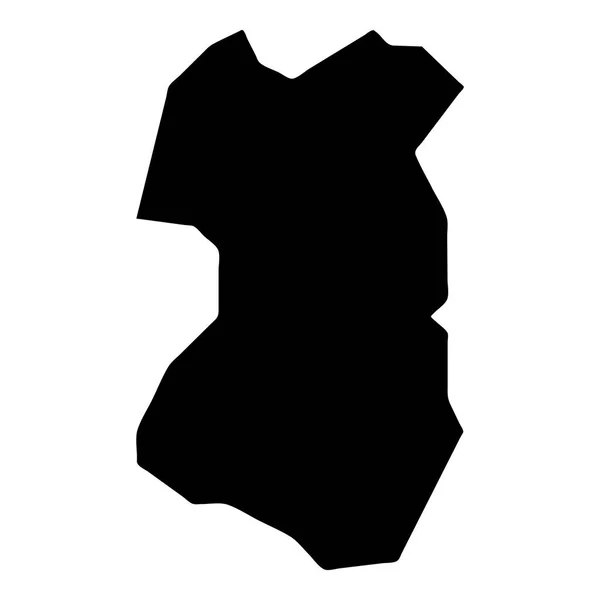 Tenggol Island kaart eiland silhouet pictogram geïsoleerd Tenggol eiland zwarte kaart overzicht Vector — Stockvector