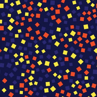 Soyut desen derin mavi geometrik arka plan serin rasgele kareler geometrik kaotik kareler