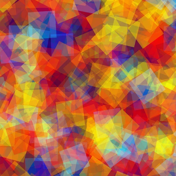 Абстрактные квадраты рисунок Глубоко синий геометрический фон Великолепные случайные квадраты Геометрический хаос — стоковый вектор