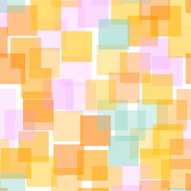 Kareler desen beyaz geometrik arka plan çarpıcı rasgele kareler kaotik geometrik soyut