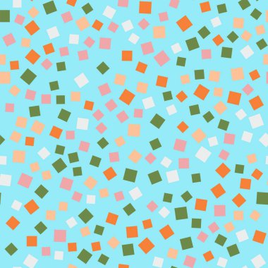 Soyut kareler mavi geometrik arka plan şaşılacak rasgele kareler kaotik geometrik desen