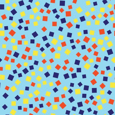 Kareler desen açık mavi geometrik renkli büyüleyici rasgele kareler geometrik soyut