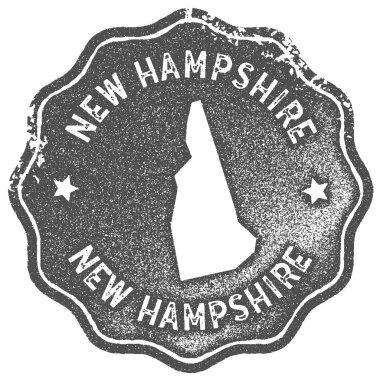 New Hampshire harita vintage damgası Retro tarzı el yapımı etiketi rozet veya öğe seyahat Hediyelik eşyalar için