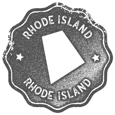 Rhode Island harita vintage damgası Retro tarzı el yapımı etiketi rozet veya öğe seyahat Hediyelik eşyalar için