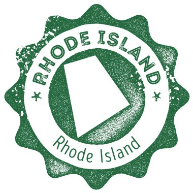 Rhode Island harita vintage damgası Retro tarzı el yapımı etiketi rozet veya öğe seyahat Hediyelik eşyalar için