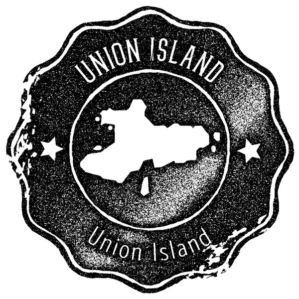 Sello vintage de Union Island Sello de etiqueta hecho a mano de estilo retro o elemento para recuerdos de viaje — Vector de stock