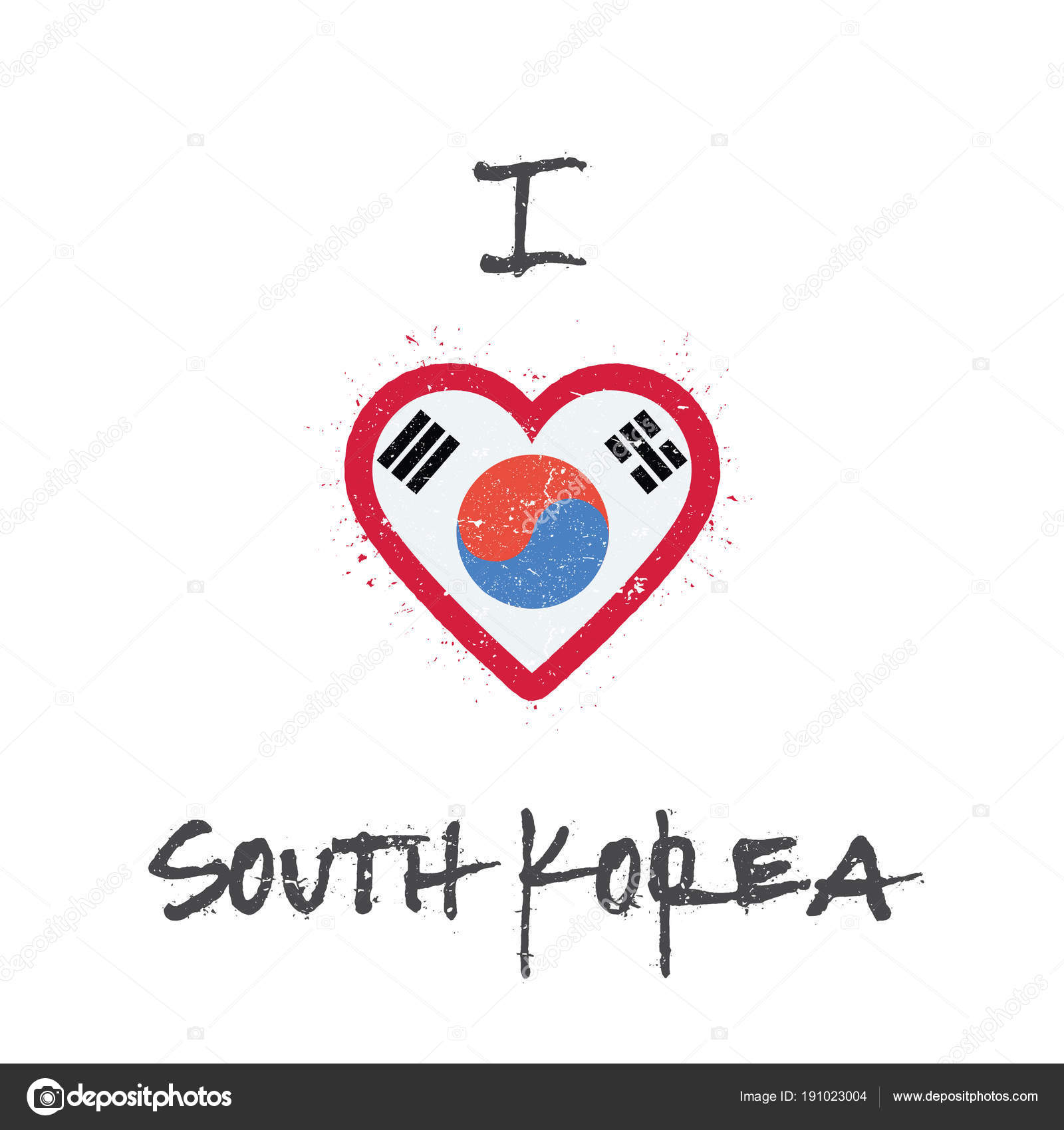 pic South Korean Symbol For Love https depositphotos com 191023004 stock illustration i love korea republic of html