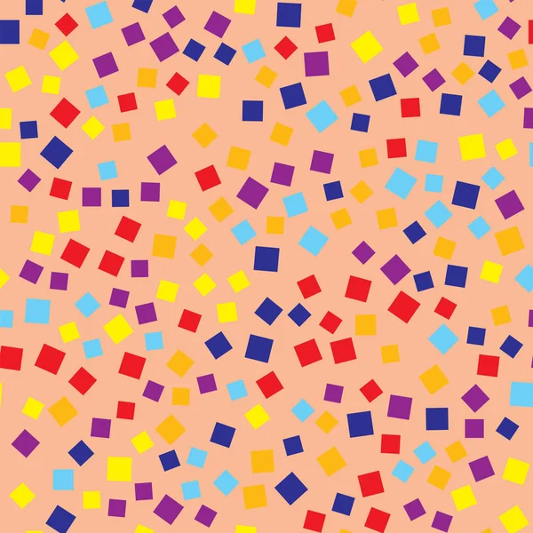 正方形の抽象的なパターン ピンク幾何学的背景豪華なランダムな正方形幾何学的カオス — ストックベクタ