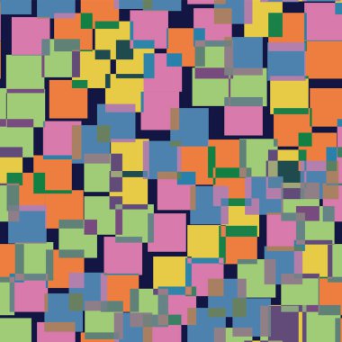 Soyut desen derin mavi geometrik arka plan ilahi rasgele kareler geometrik kaotik kareler