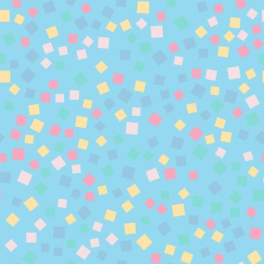 Kareler desen açık mavi geometrik renkli adil rasgele kareler kaotik geometrik soyut