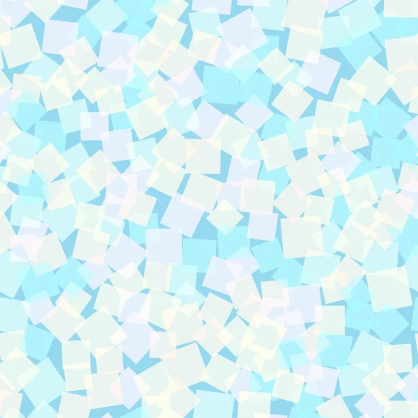 Patrón de cuadrados abstractos Fondo geométrico azul claro Cuadrados aleatorios adorables Cuadrados geométricos — Vector de stock