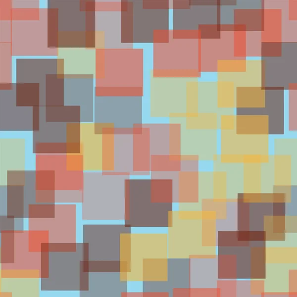 Padrão de quadrados abstratos Fundo geométrico azul claro Quadrados aleatórios fascinantes Geométricos — Vetor de Stock