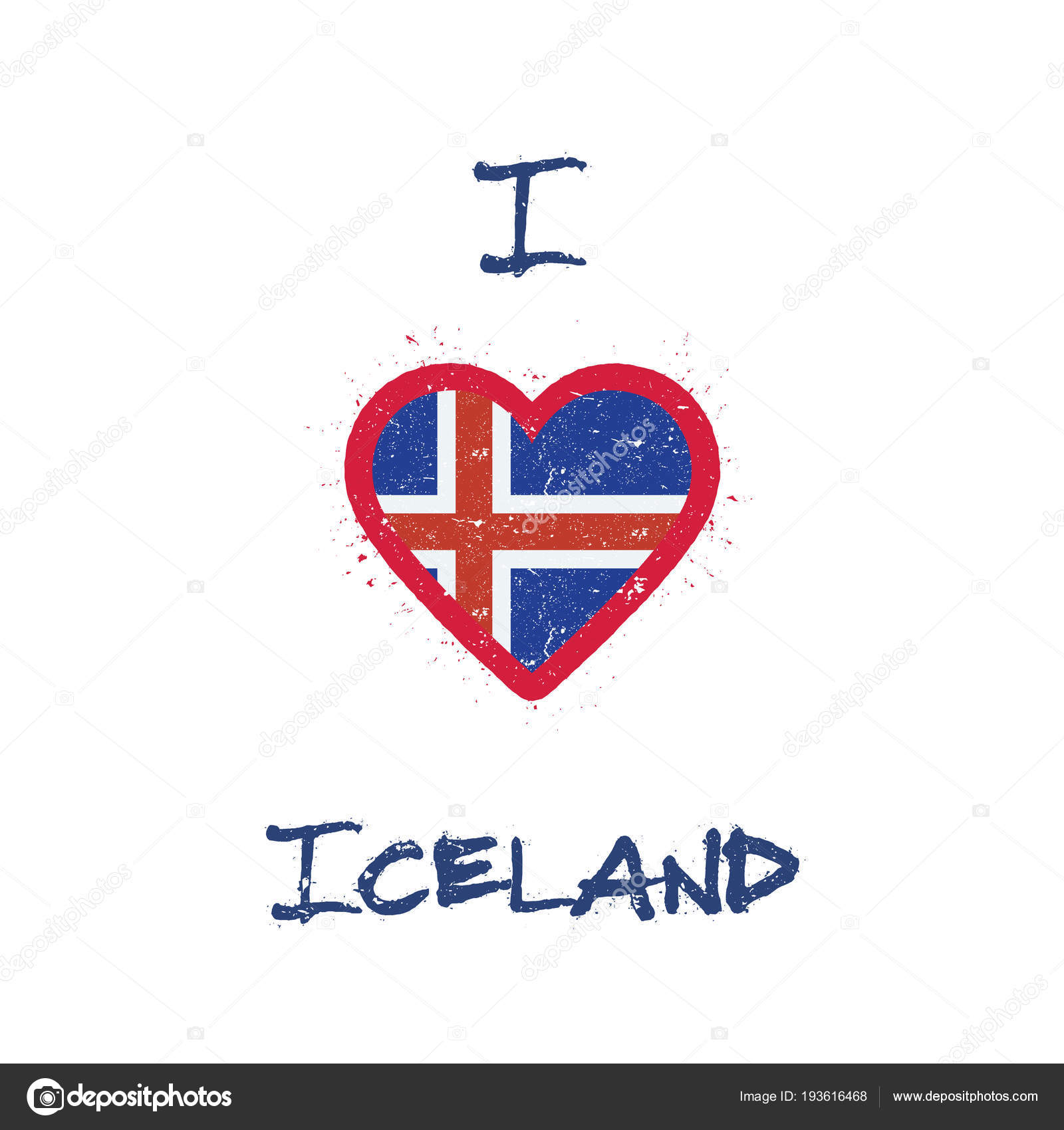 I Love Heart Iceland T-Shirt