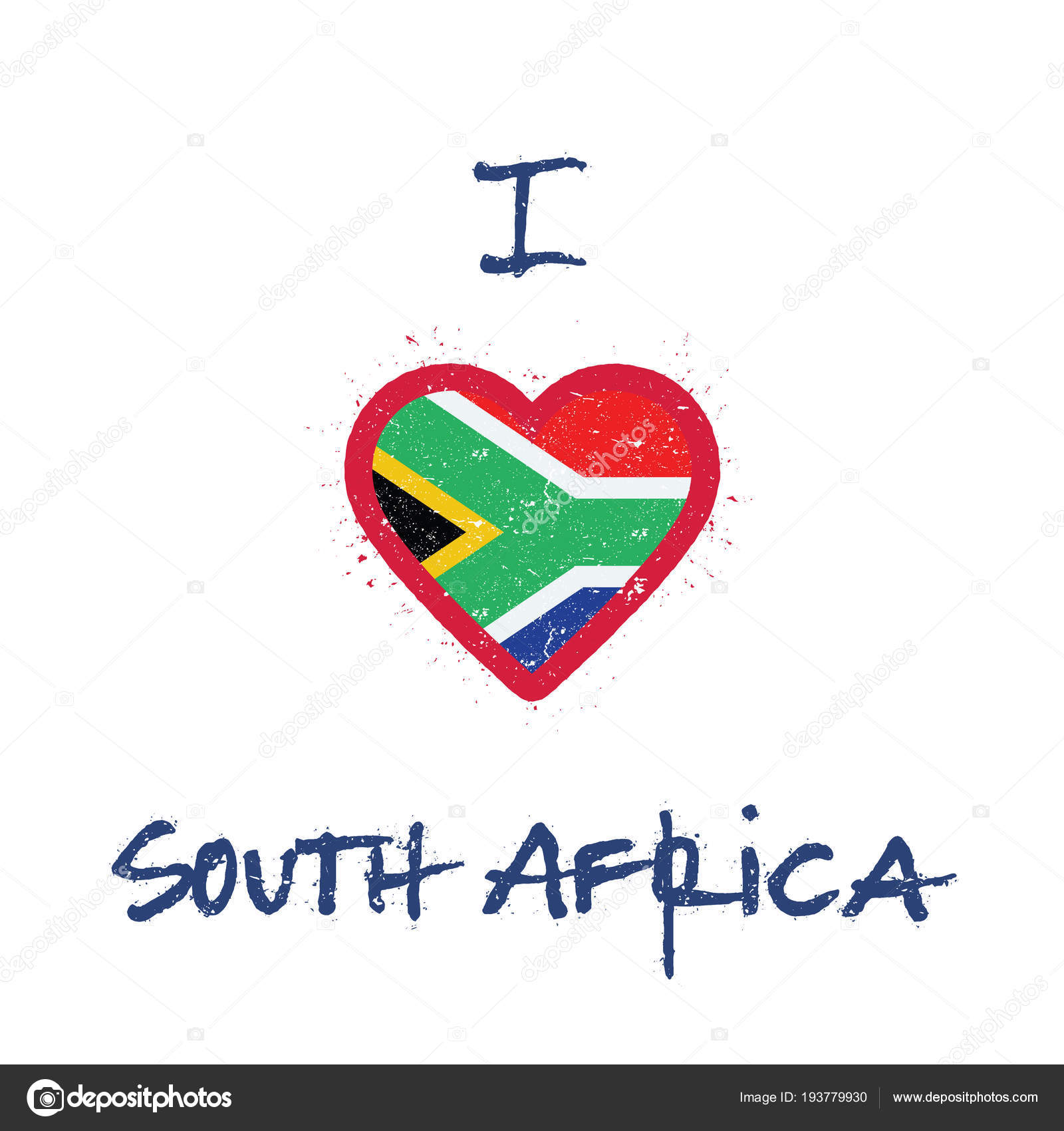 I Love Heart South Africa T-Shirt