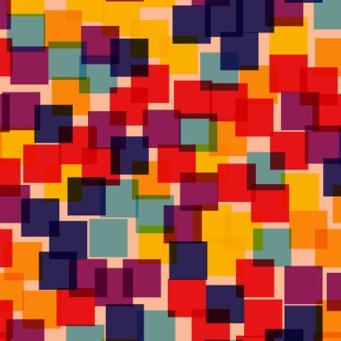 Soyut desen pembe geometrik arka plan serin rasgele kareler geometrik kaotik dekor kareler