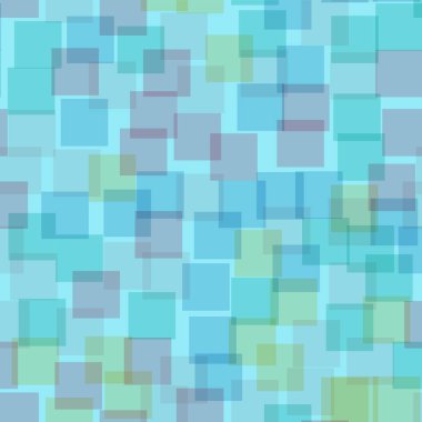 Soyut kareler mavi geometrik renkli sevimli rasgele kareler geometrik kaotik dekor desen