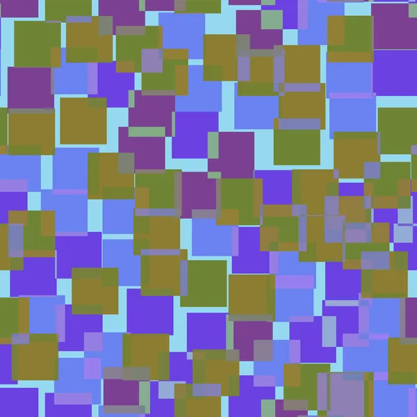 Padrão de quadrados abstratos Fundo geométrico azul claro Forma de quadrados aleatórios Geométricos caóticos — Vetor de Stock