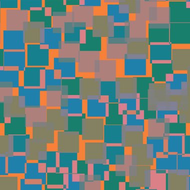 Kareler desen turuncu geometrik arka plana Overwhelming rasgele kareler geometrik soyut