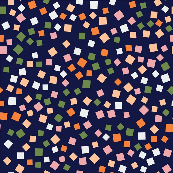 Desen derin mavi geometrik arka plan büyüleyici rasgele kareler geometrik soyut kareler