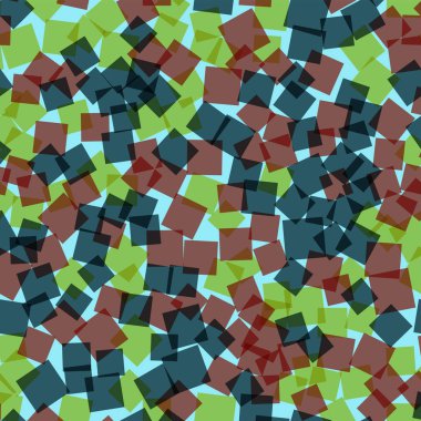 Soyut kareler mavi geometrik arka plan memnuniyet rasgele kareler kaotik geometrik desen