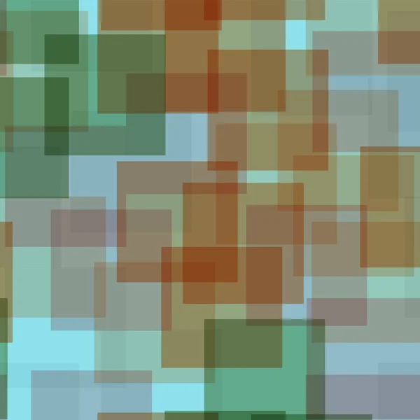 Schéma abstrait des carrés Fond géométrique bleu Carrés aléatoires mémorables Chaotique géométrique — Image vectorielle