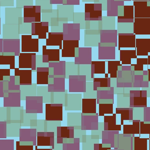 Padrão de quadrados abstratos Fundo geométrico azul claro Quadrados aleatórios incomuns Geométricos — Vetor de Stock