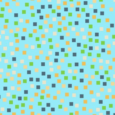 Soyut kareler mavi geometrik arka plan büyüleyici rasgele kareler kaotik geometrik desen