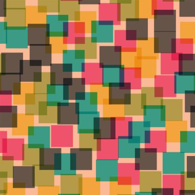 Soyut kareler desen pembe geometrik arka plan oldukça rasgele kareler geometrik kaotik dekor