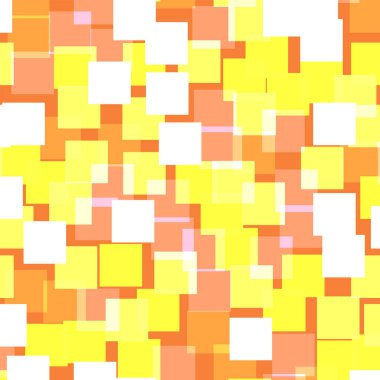 Soyut desen turuncu geometrik arka plana muhteşem rasgele kareler geometrik kaotik kareler