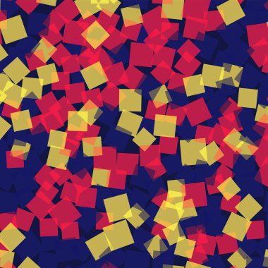 Soyut desen derin mavi geometrik arka plan büyük rasgele kareler geometrik kaotik kareler